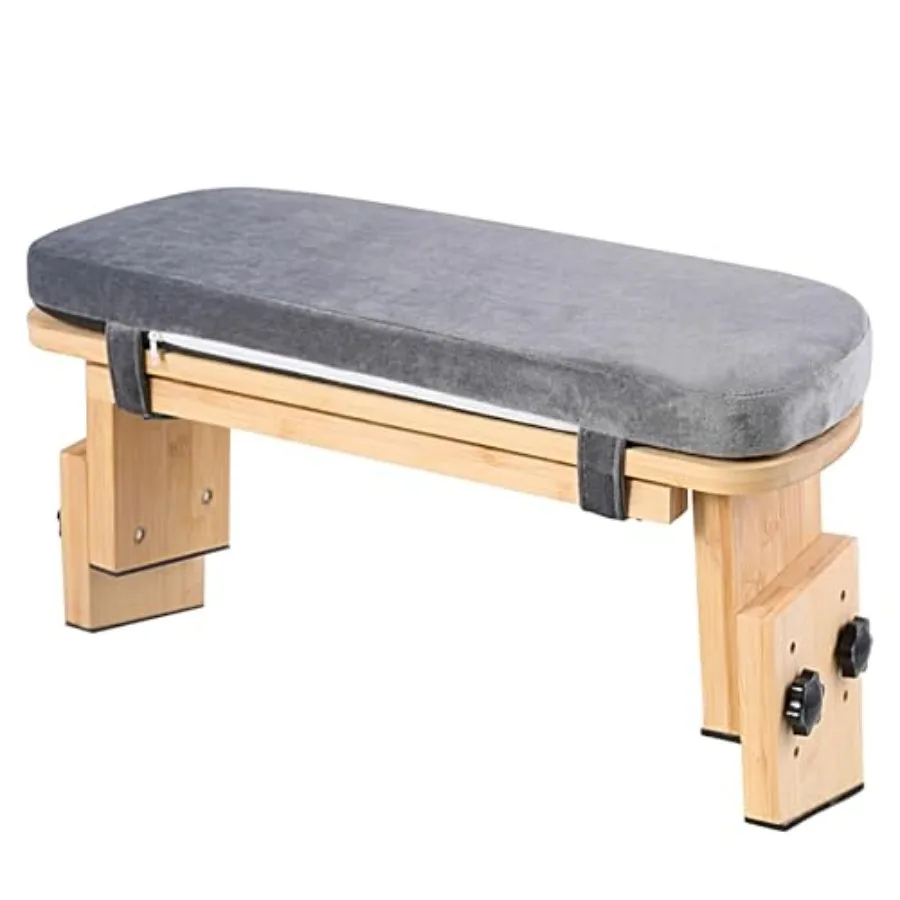 

Adjustable Height Meditation Bench with Velvet Cushion Bamboo Folding Prayer Kneeling Stool Yoga Meditation Chair Zen Prayer Be