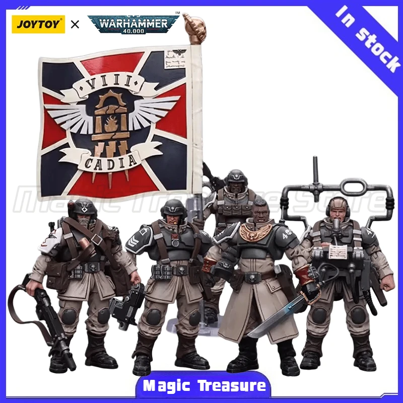

【MT】JOYTOY 1/18 Action Figure Warhammer 40K Astra Militarum Cadian Command Team Soldier Action Model Art Toy Gift