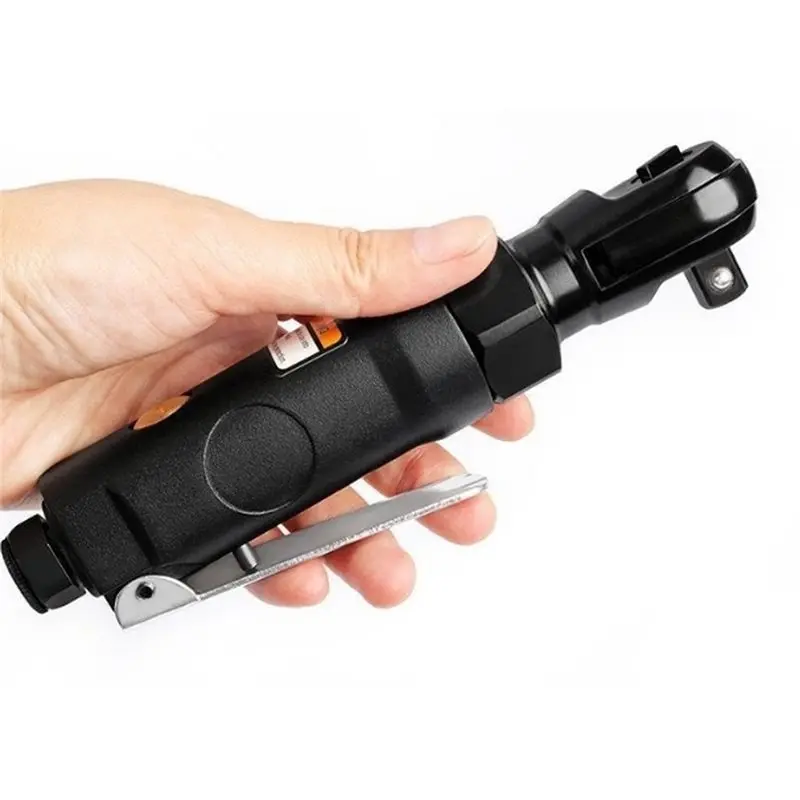 ABNM Power Tools Pneumatic Air Ratchet Wrench Straight Handle 1/4 Inch Square Head For Shipbuilding Machinery Repair