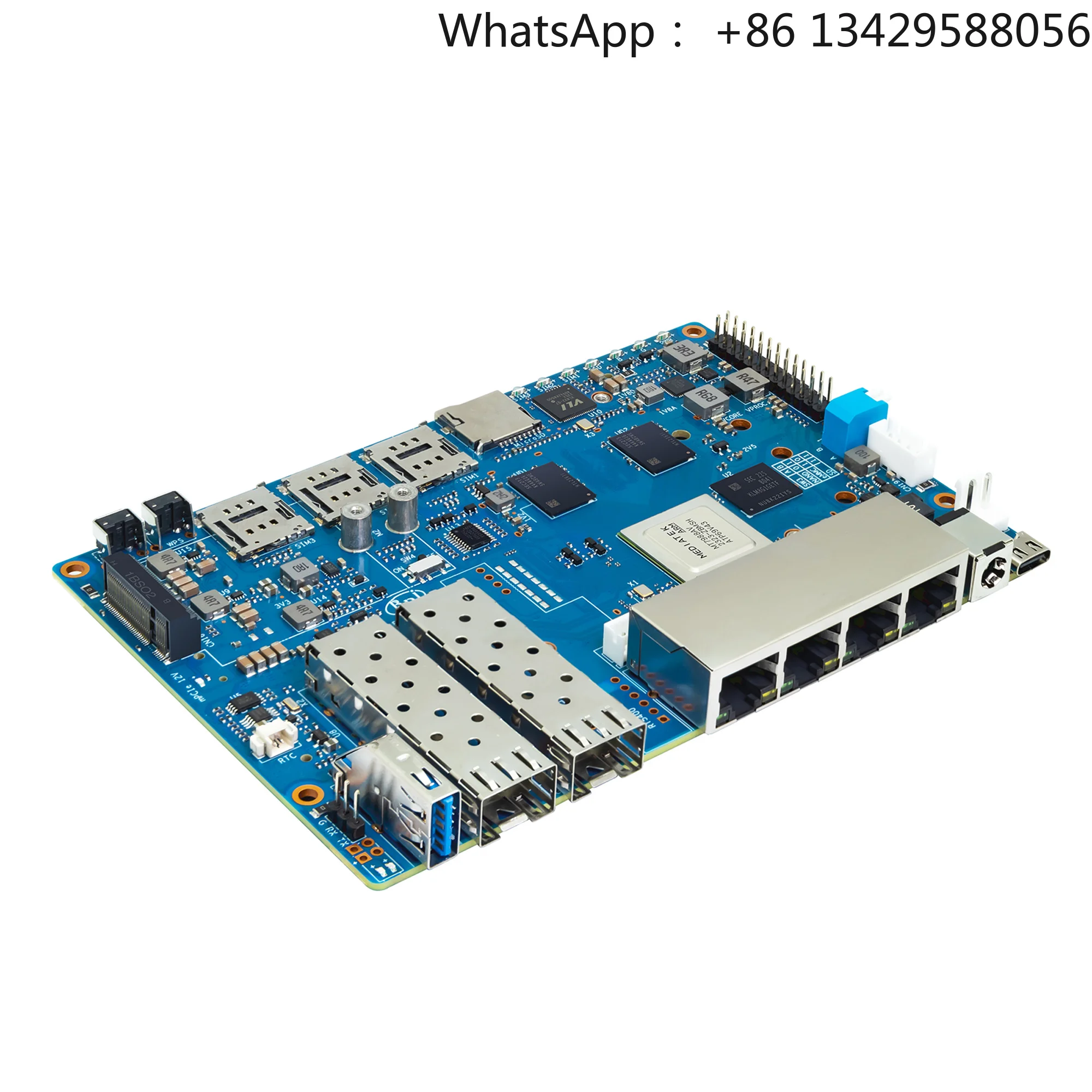 Banana Pi Bpi-r4 Suit With Cases Mediatek Mt7988a ( 880) Quad-core Arm Corex-a73 4gb Ddr4 8gb Emmc Openwrt Router Board
