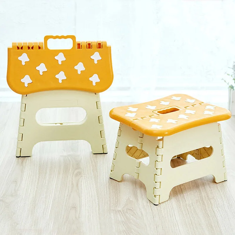 Foldable Step Stool Multi Purpose Home Kitchen Bedroom Easy Plastic Storage Practical Beach Convenient to Carry