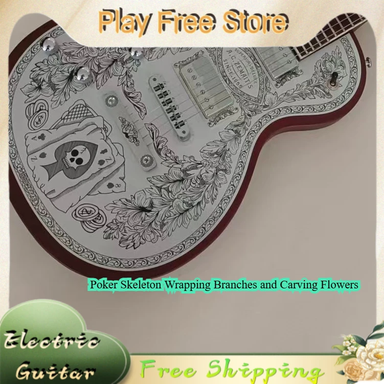 LPT All Aluminum Hand Etched Carved Retro Metal Shell Dual P