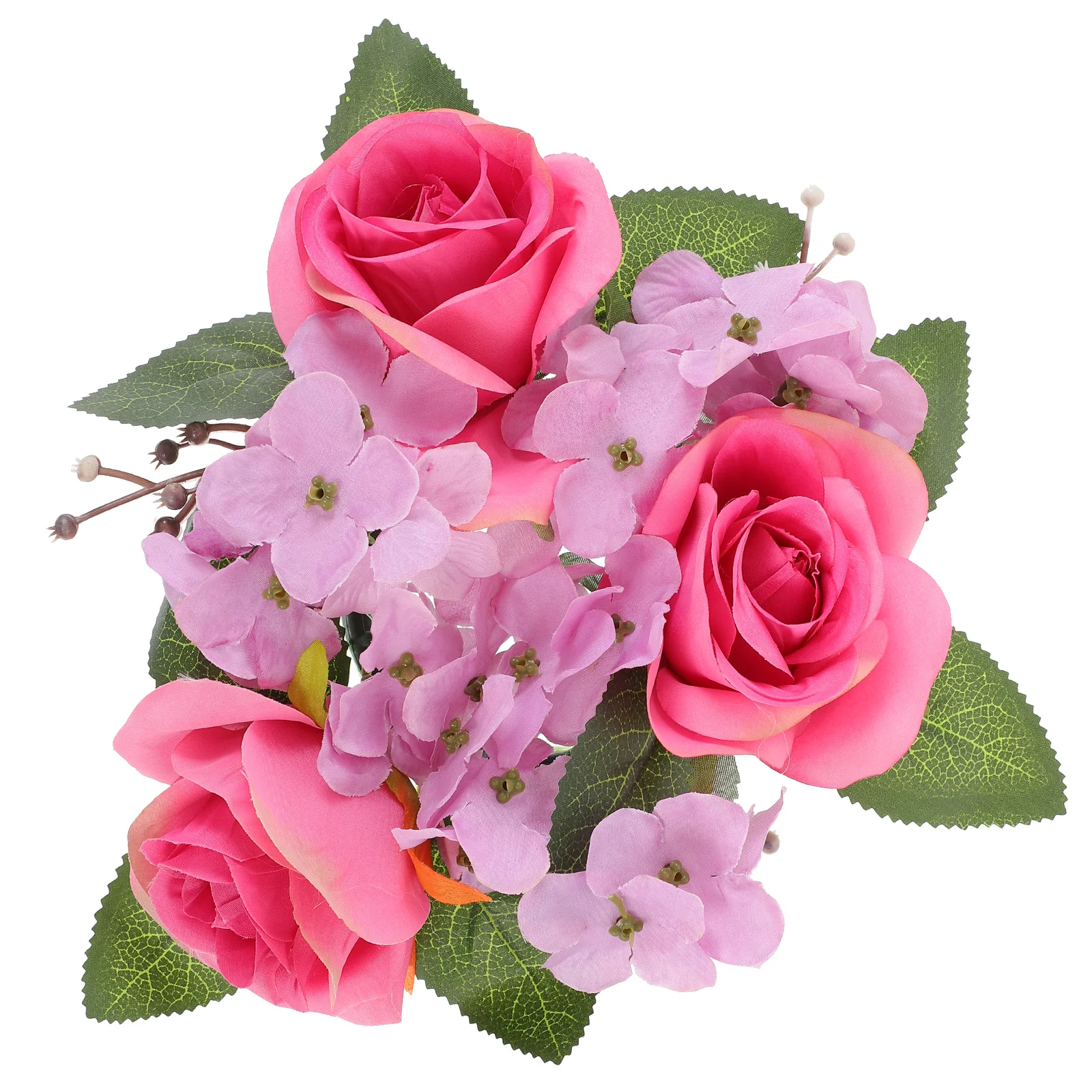 

Simulated Flower C Rings for Pillars Plastic Wreath Wedding Decor Supplies Valentine Thanksgiving Reusable Long Lasting