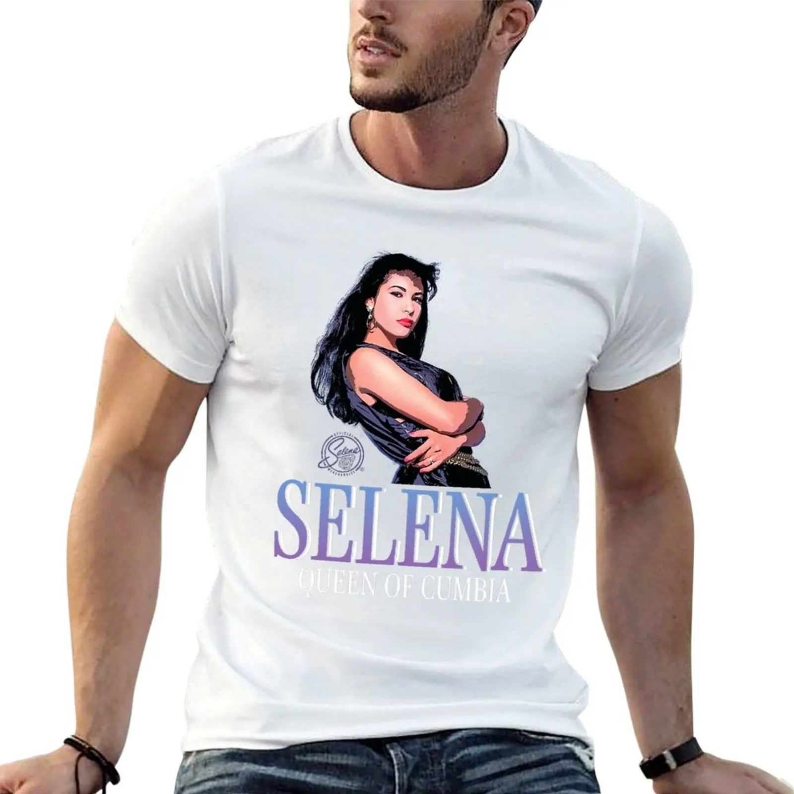 Camiseta Queen Of Cumbia, camisetas personalizadas para hombre, camisetas de anime de marca de lujo de alta calidad para hombre
