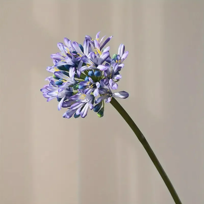 Luxury artificial flowers African agapanthus branch home table decoration silk flower Photo prop hotel decor flores artificiales