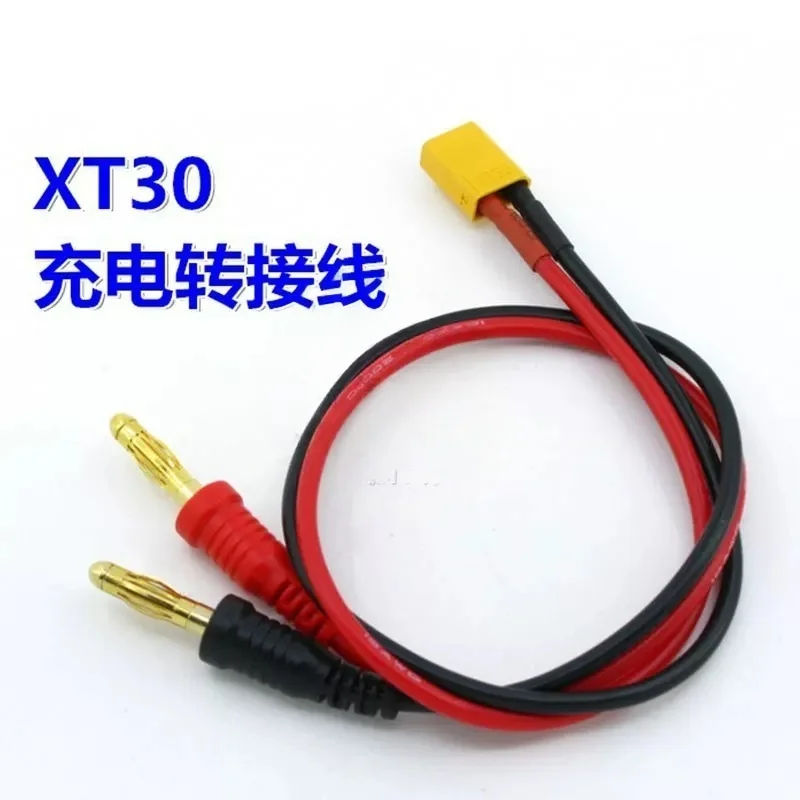 

2 шт. Amass XT30 Кабель-адаптер для зарядки 4,0 мм штекер типа «банан» 20 # Силиконовый кабель длиной 30 см для радиоуправляемой зарядки