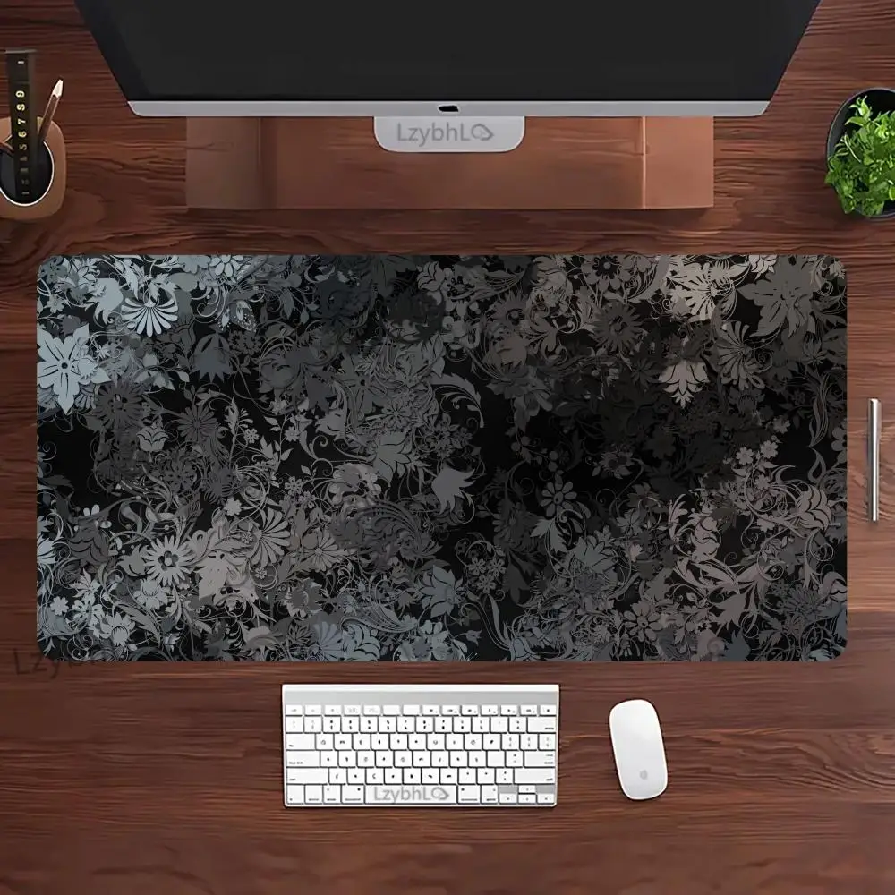 

Abstract Flower Art Mouse Pad Large Gaming MousePad Anti-Slip Rubber Deskmat XL Gamer Office Computer Accessories Long Desk Mat