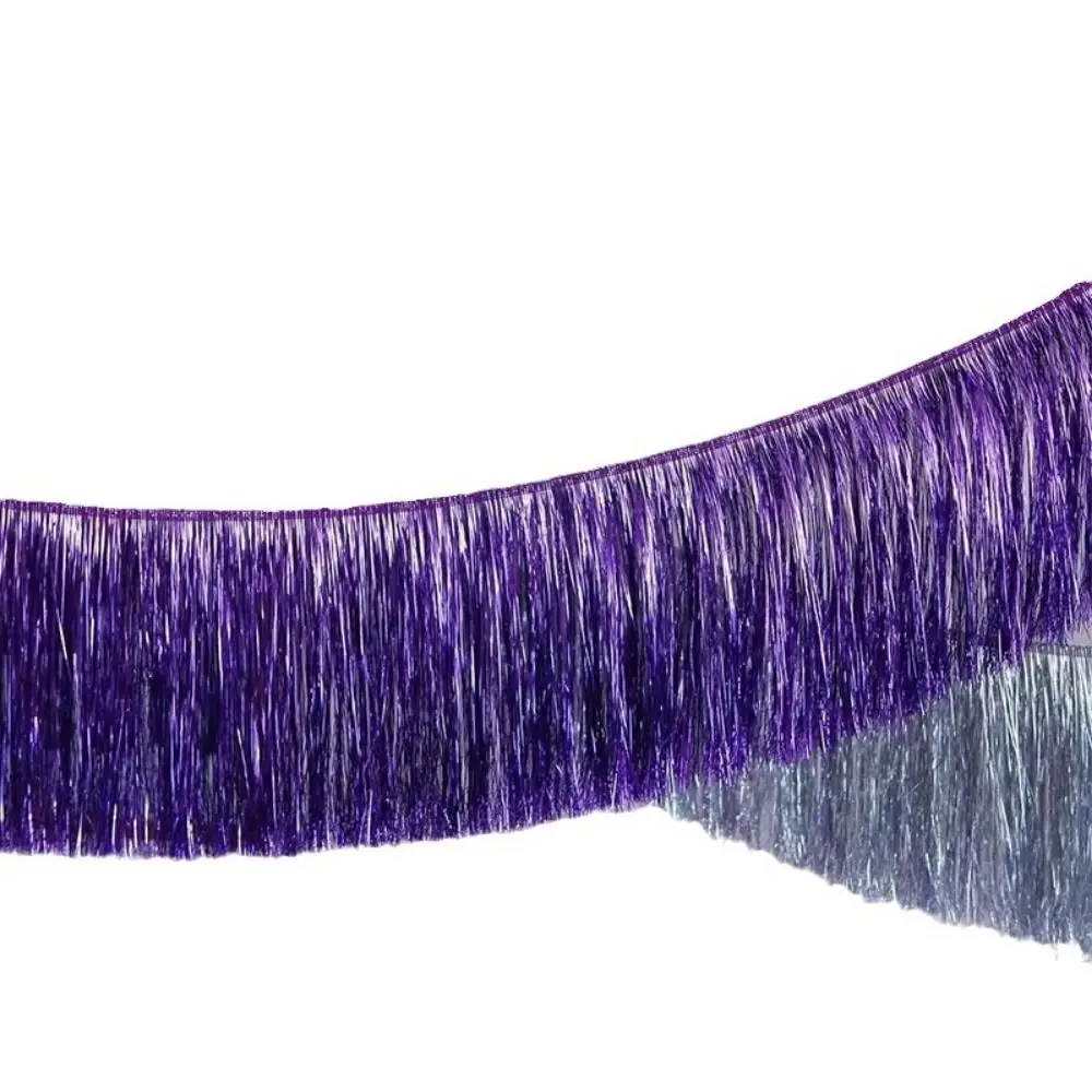 Multicolor Drizzle Garland Metallic Tinsel Thickening Foil Fringe Encryption Background Ornament Tassel String