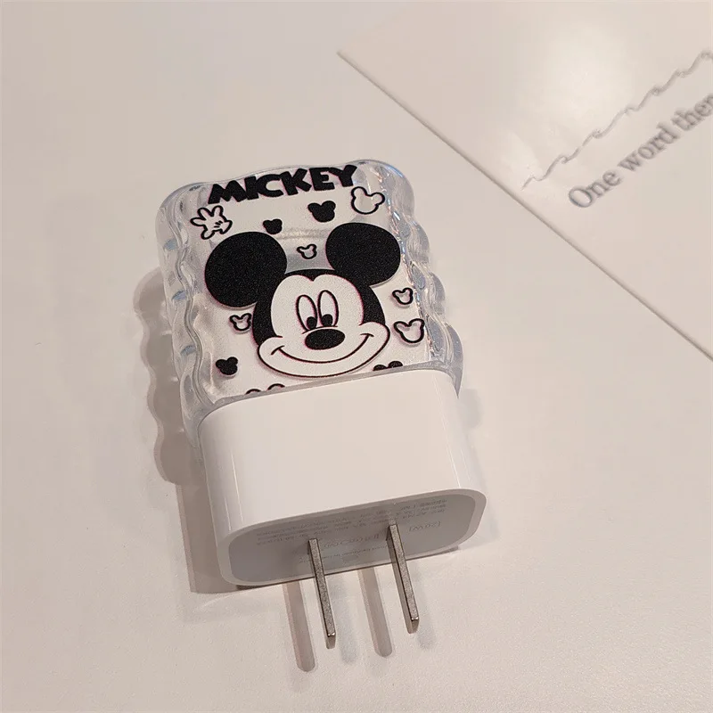 Cute Mickey Cable Protector for iPhone / iPad 18W/20W Charger Protector Cartoon Cable Management Phone Wire Cord Organizers