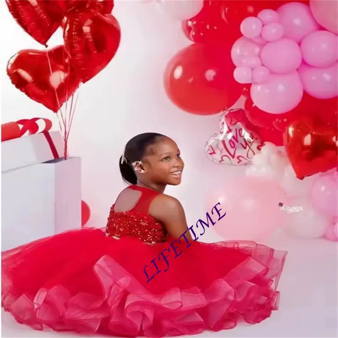 

Белое платье с пышными рукавами-бантами для девочек на свадьбу, торжественные церемонии, вечеринки, официальные приемы, праздничные мероприятия, на заказ