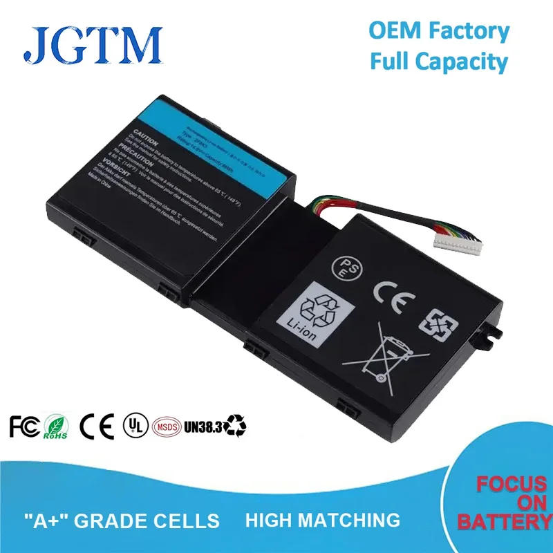 JGTM 2F8K3 Notebook Battery Replacement for Dell Alienware 17 R1 17X M17X-R5 Alienware 18 R1 18X M18X-R3 Series Gaming Laptop