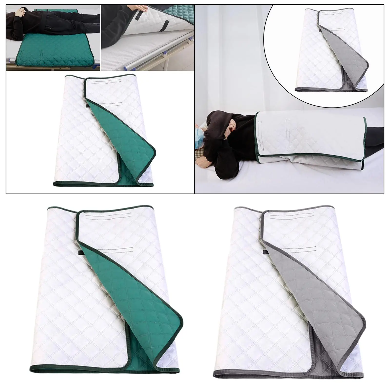 

Wearable Incontinence Bed Pad Bed Mat Breathable Absorbent Protective Pad Adults Diaper Skirt Washable for Sofa Bed Furniture