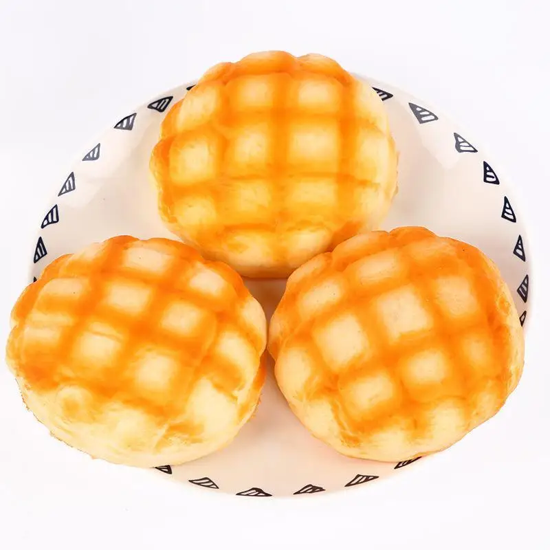 Cute Simulation Sesame Pineapple Bread Squeeze Toy Soft Elastic Cake Toys Elastic Slow Rebound Squeeze Stress Relief Toys