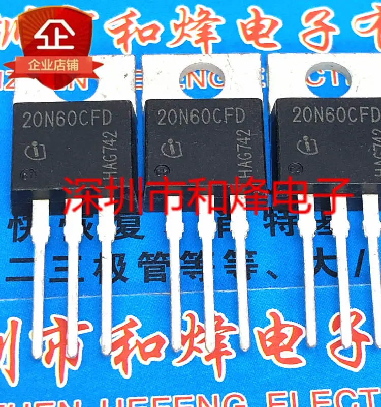 5PCS 20N60CFD SPP20N60CFD TO-220 65 20 7A