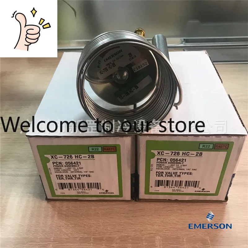 Original And Genuine EMERSON Emerson XC-726HW100-1B Temperature Sensing Bag, Thermal Expansion Valve Power Head