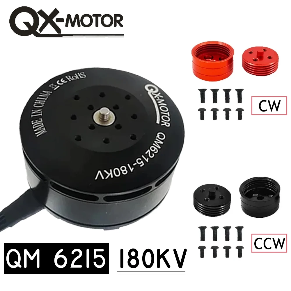 QX-Motor QM6215 180KV Brushless Motor CW CCW use 2255 2388 propeller For Six-axis RC Hexacopter Octacopter Motor Parts