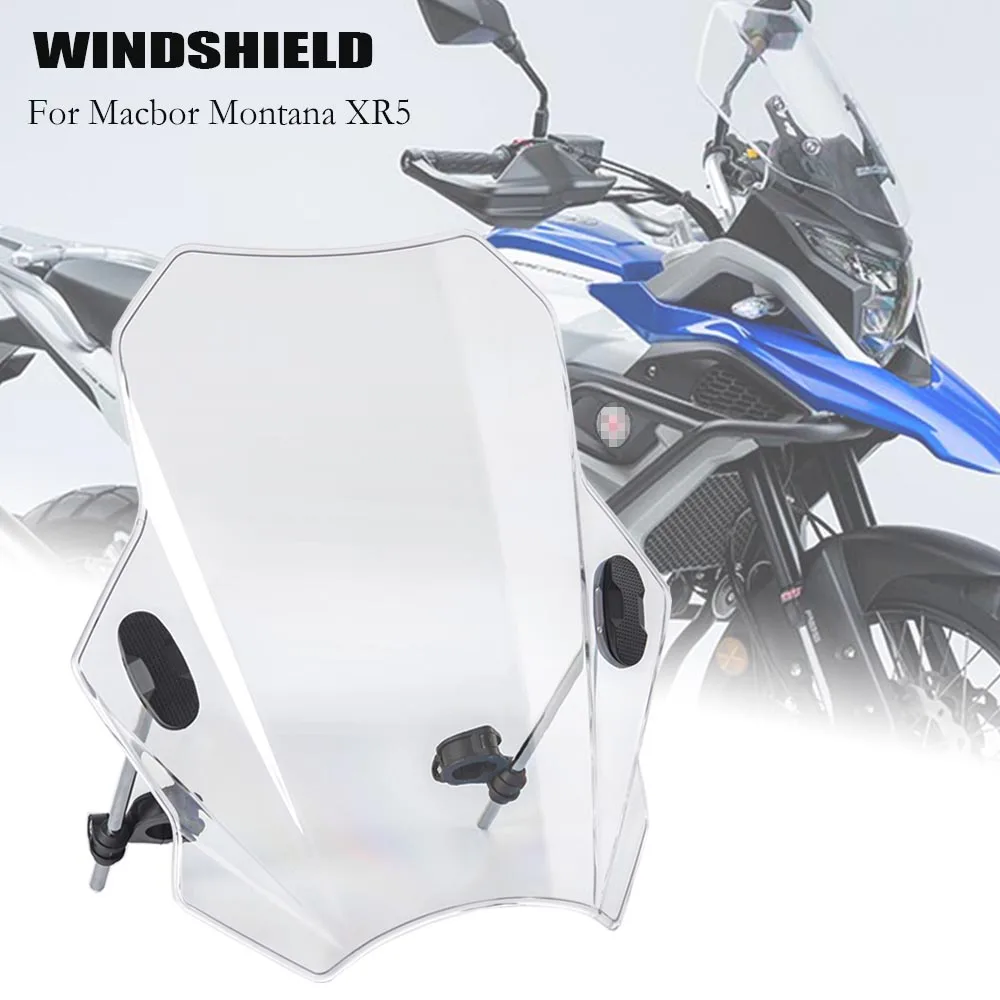 

Motorcycle Windscreen Windshield Covers Deflector Universal For Macbor Montana XR5