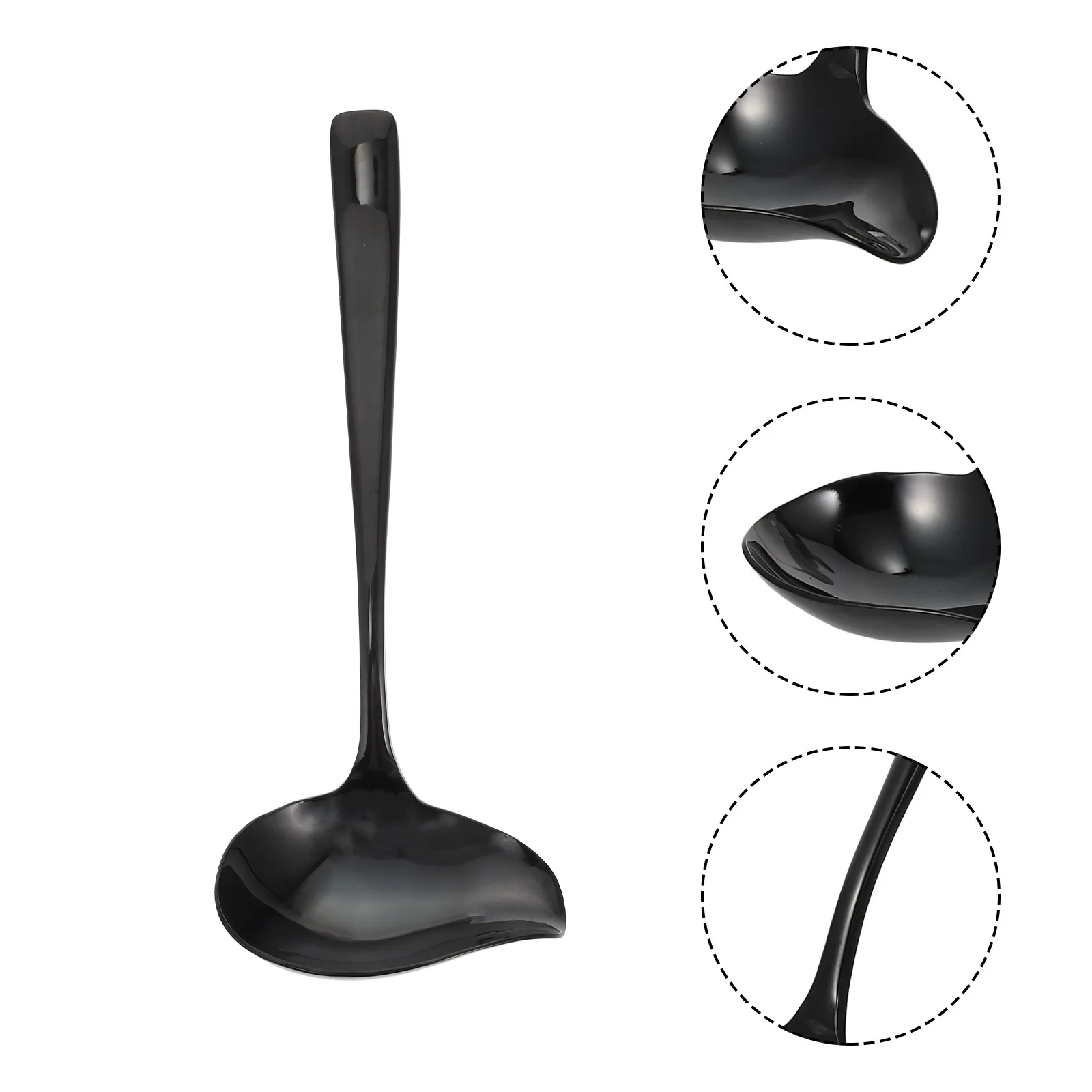 

1Pcs Duckbill Soup Spoon Stainless Steel Thick Deep Scoop Hot Pot Long Handle Kitchen Tableware Cutlery Duckbill Soup Spoon