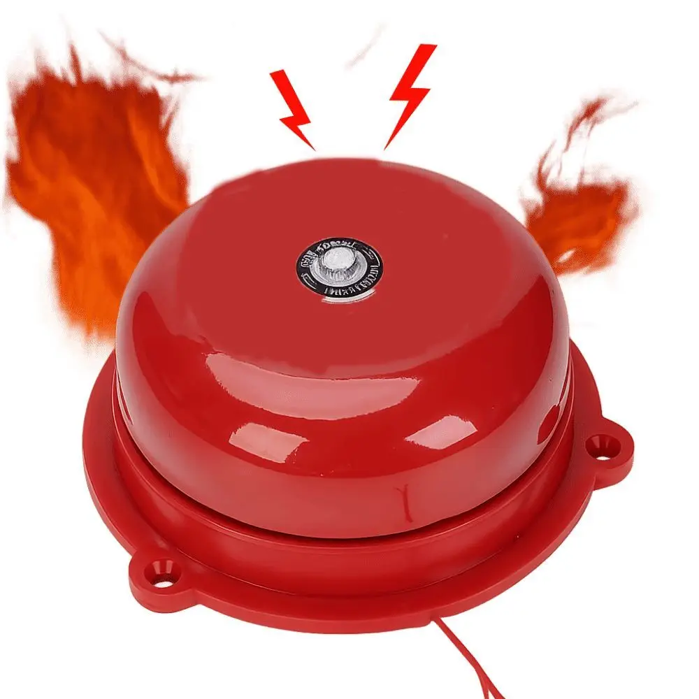 

Waterproof Point Fire Alarm Metal Internal Strike Type Manual Call Alarm Bell AC 220V Electric Bell Fire Alarm Bell