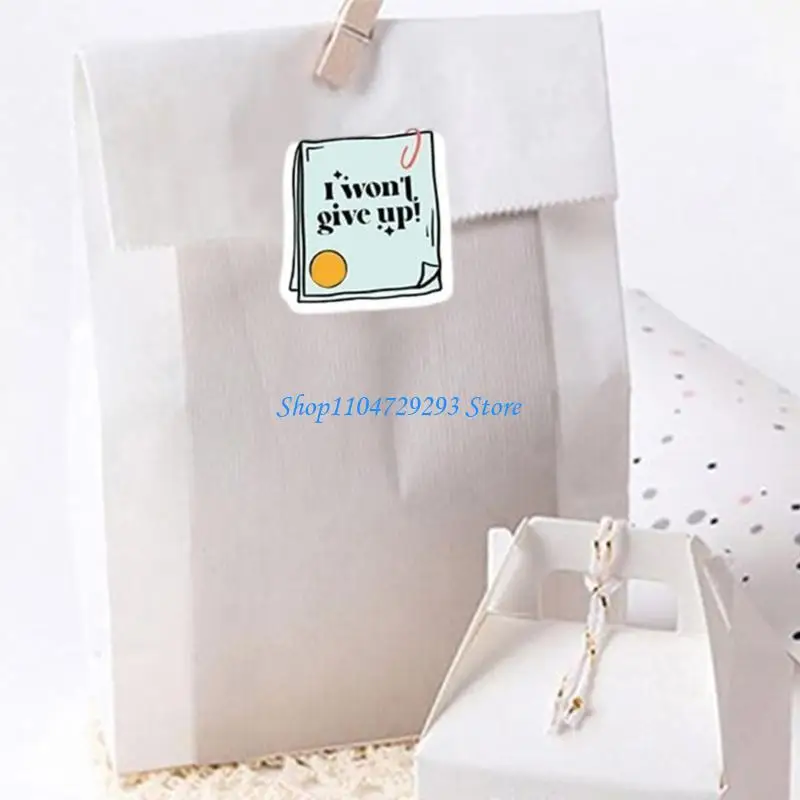 Y2GD 500Pcs Motivational Sticker Aesthetic Label Sticker for Water Bottle Scrapbook