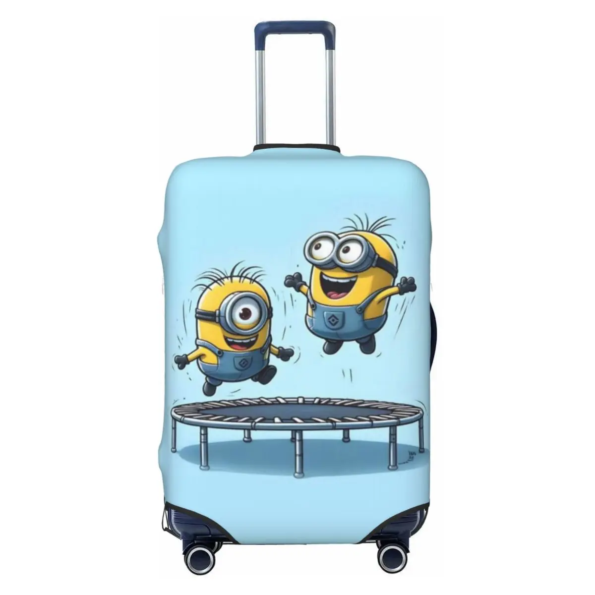 

Custom Yellow Man Travel Luggage Cover Washable Suitcase Cover Protector Fit 18-32 Inch