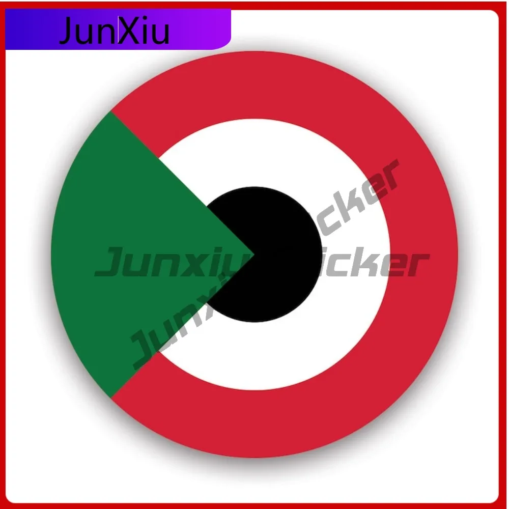 Sudanese Roundel Sticker Creative Decals Sudan Sdn Sd Air Force National Insignia Military Aircraft Auto Decor Car Sticker Vinyl