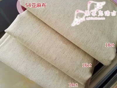 German ZW fabric 14ct 16ct 18ct cotton linen blended fabric cross stitch 54 linen fabric 30-30CM