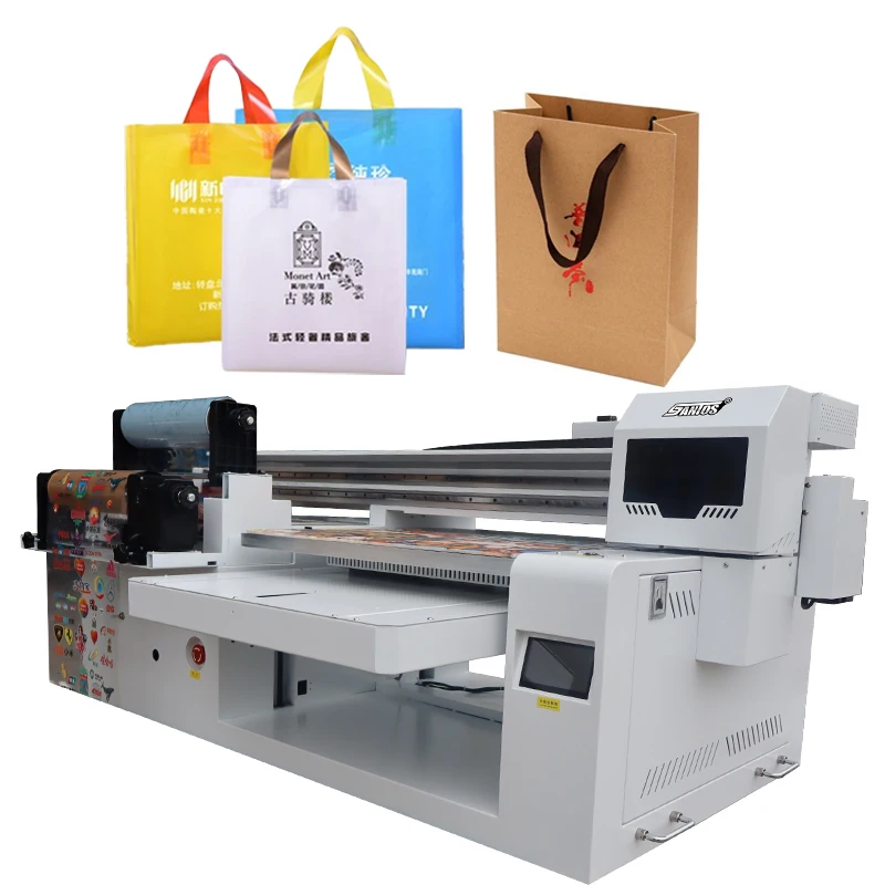 Hot Sale A1 60*90cm uv flatbed printer Hybrid Uv Roll To Roll Ab Gold Flim UV sticker printer for label