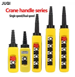 XAC-A471 2/4/6/8-bit electric hoist lifting button control switch single/dual speed crane drive remote control waterproof handle