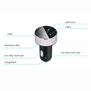 3A 15W Double USB car car charger adapter Led Led Voltmeter for all types charger of the mobile phone smart USB intelligent 8 Main Sales Power Bank Car Charger - №5