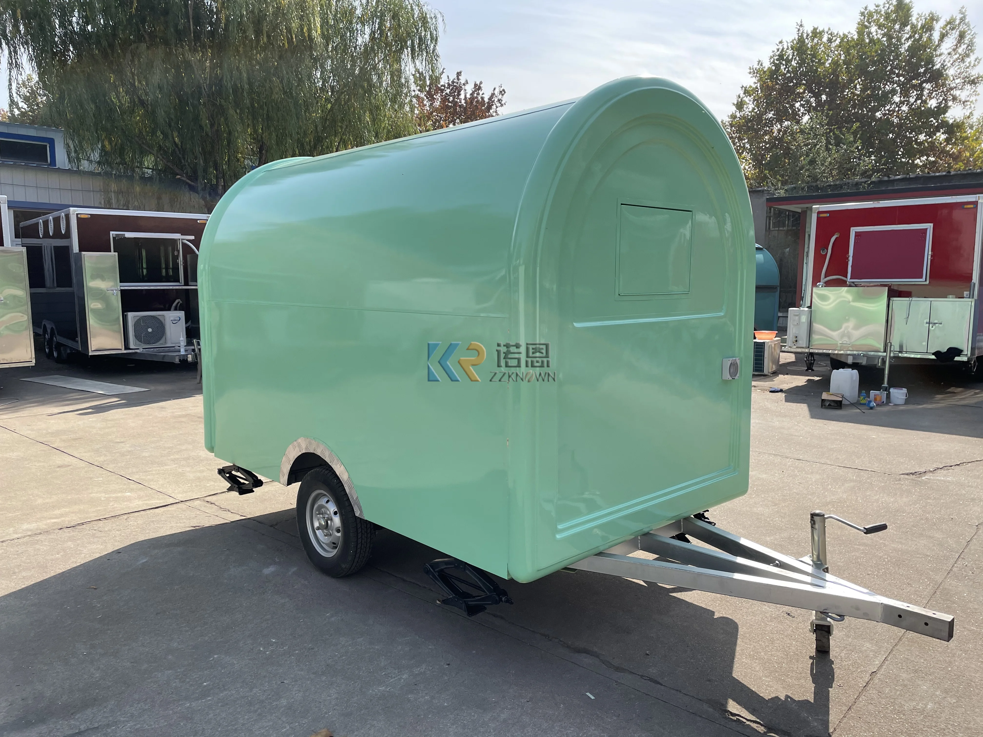 2024 OEM Street Snack Fast Food Truck Coffee BBQ Food Cart Venidng Kiosk Mobile Street Food Trailer with Full Equipment Kitchen