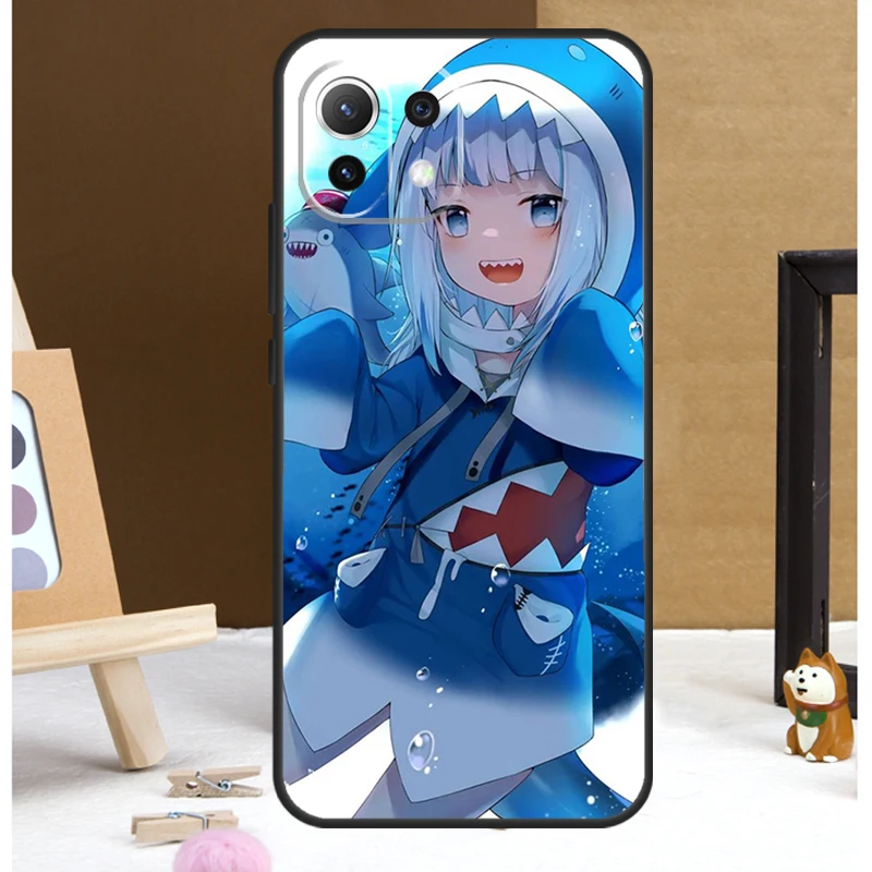Gawr Gura Hololive Anime Case For POCO X6 Pro M6 X3 X4 X5 F3 F5 M5s Xiaomi 13 14 Ultra 12 Lite 11T 12T 13T Pro Cover image 4