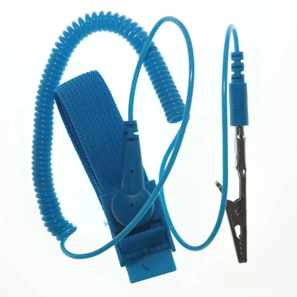 

ESD Anti Static Wrist Strap Clip Discharge Grounding Prevent Static Shock for Sensitive Electronics Repair Tools