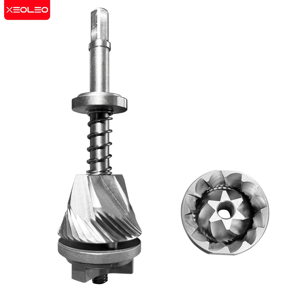 XEOLEO-molinillo de café portátil, 28g, 38mm, acero inoxidable, 6 estrellas, molinillo de mano para filtro, máquina de café expreso, molienda manual