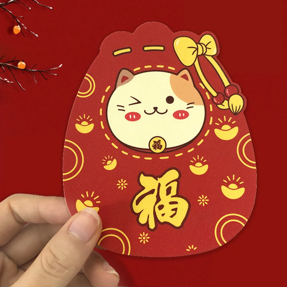 24Pcs Chinese Traditional Red Envelopes Smooth Touch Festive Design Joy Prosperity Money Pockets Paper Red Envelopes