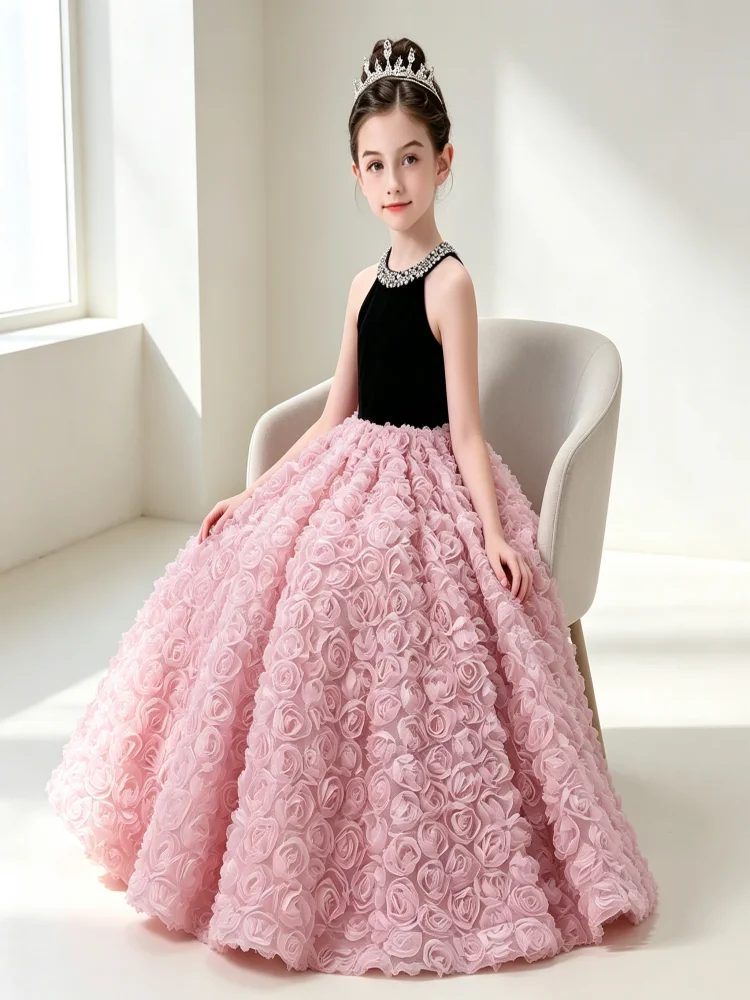 Custom Light Luxury Dress Women Wedding Guest Dress Girls Wedding Dress Luxury Birthday Party Dress Pageant Runway