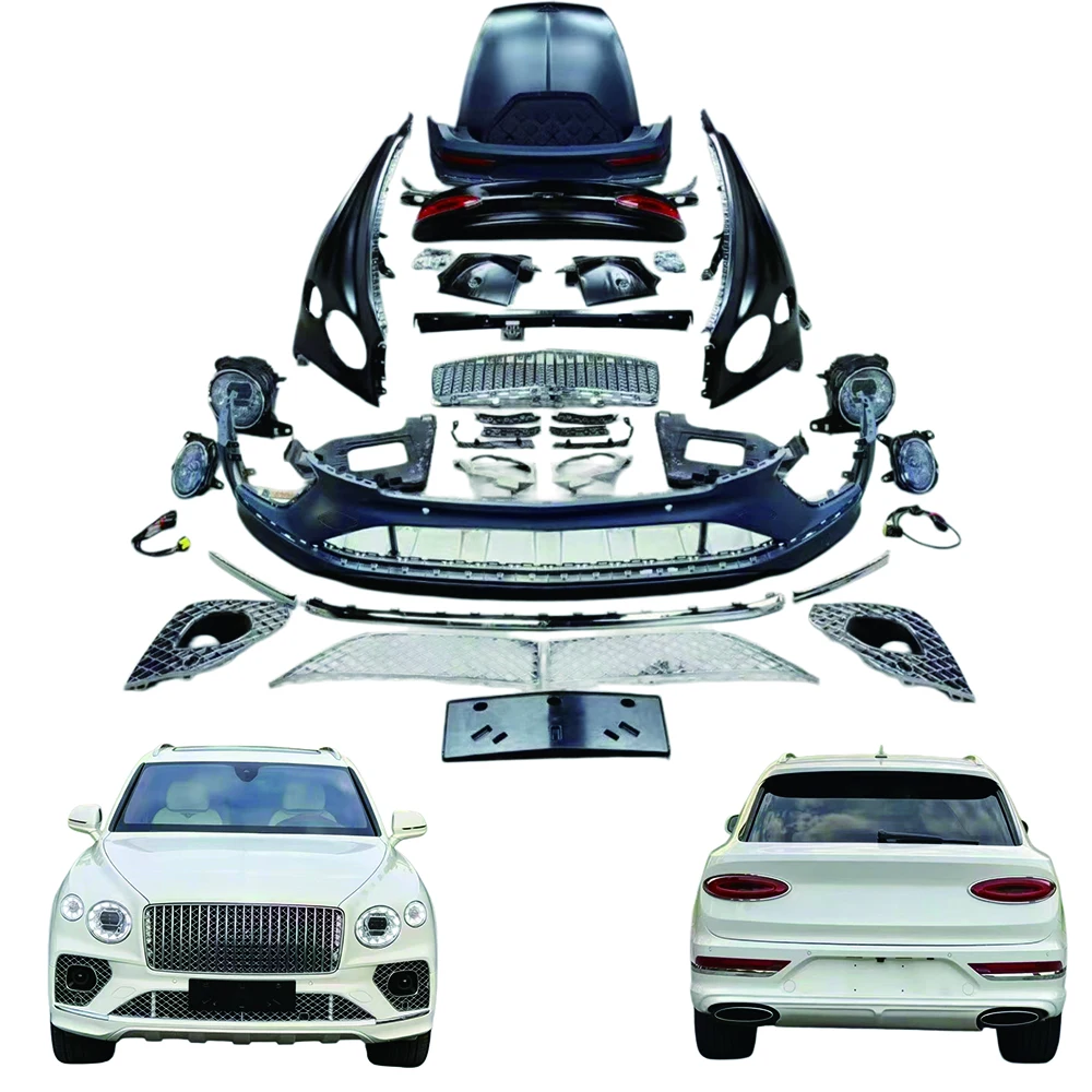 Complete OEM Facelift Conversion & Custom BuildFor Old To New Facelift Body Kit For Bentayga Metal Front Rear Bumper Headlight