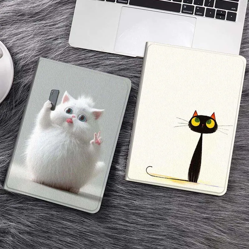 

Популярный чехол для планшета с мультяшным котом для Huawei MediaPad T5 T10s M6 M5Lite SE Honor Tab 5 6 7 V7 V8 X8a X9a Pro, мягкий чехол для планшета, подарок