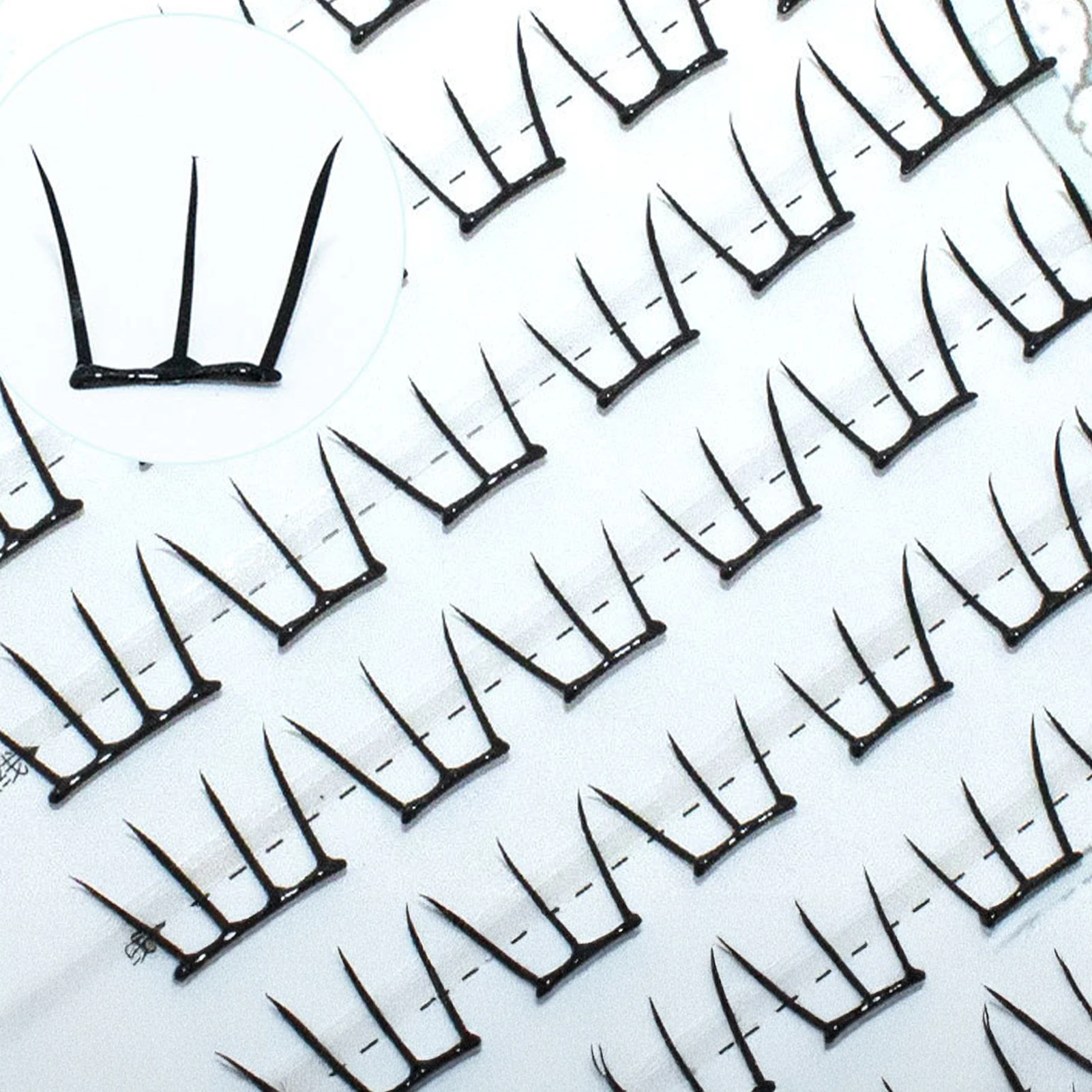 10-13 ミリメートル自己粘着 DIY マンガまつげ個別接着剤不要再利用可能なつけまつげ韓国アイドルまつげエクステンション