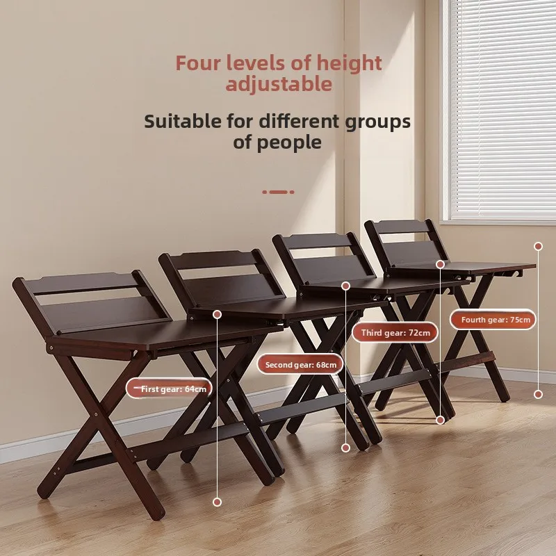 Folding Installation-Free Study Desk Writing Desk Student Adjustable Desk Household Computer Desk