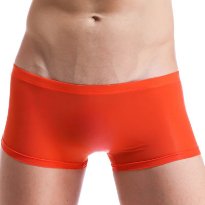 Ice InjBoxer-Culotte fine translucide pour homme, sous-vêtement sexy, respirant, taille basse, U convexe, slip zones me