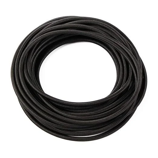 2m 3m 5m 10m 250V 2 Core 0.75mm2 Textile Electric Wire Fabric Cloth Braided Flex Cable Vintage Lamp  Cord