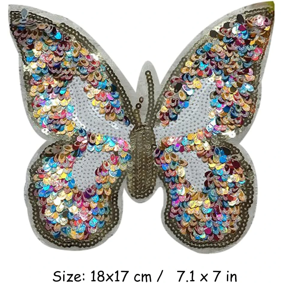 1Piece Sequins Butterfly Patch Stickers Accessories