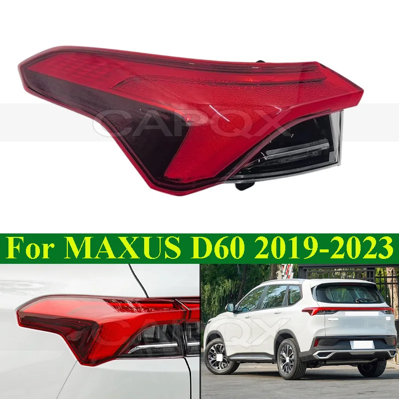 CAPQX Rear Bumper Tail Light Tail Lamp For MAXUS D60 2019-2023 Taillight Taillamp Rear Turn Light Lamp Brake Light