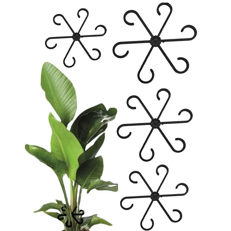 4 Stück Stielhalter für Pflanzen, Klettern, Zimmerpflanzen-Stiel, unterstützt Garten-Befestigungsclips für die Unterstützung von Pflanzenreben, Alocasia Monstera