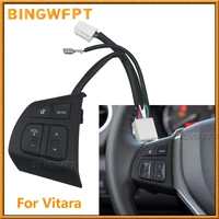 Interruptor de Control de crucero del volante, botón de volumen de Audio multifunción para Suzuki Swift SX4 S-CROSS Vitara 2016-2018, acceso izquierdo