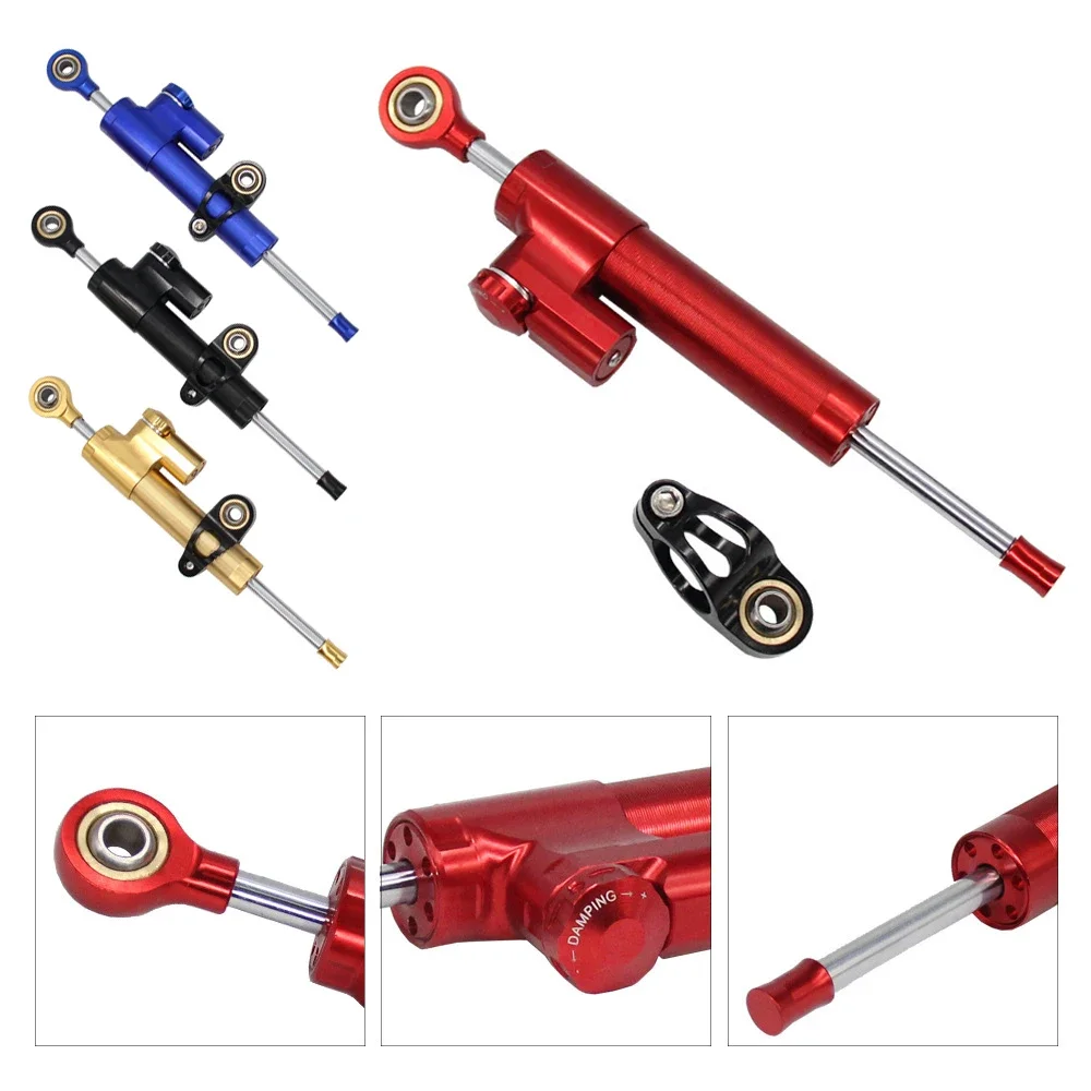 

Universal Motorcycle Steering Damper Adjustable Stabilizer Bracket Kit For mt 03 mt07 mt09 kawasaki z900 ninjia400 zx4r cbr 650r