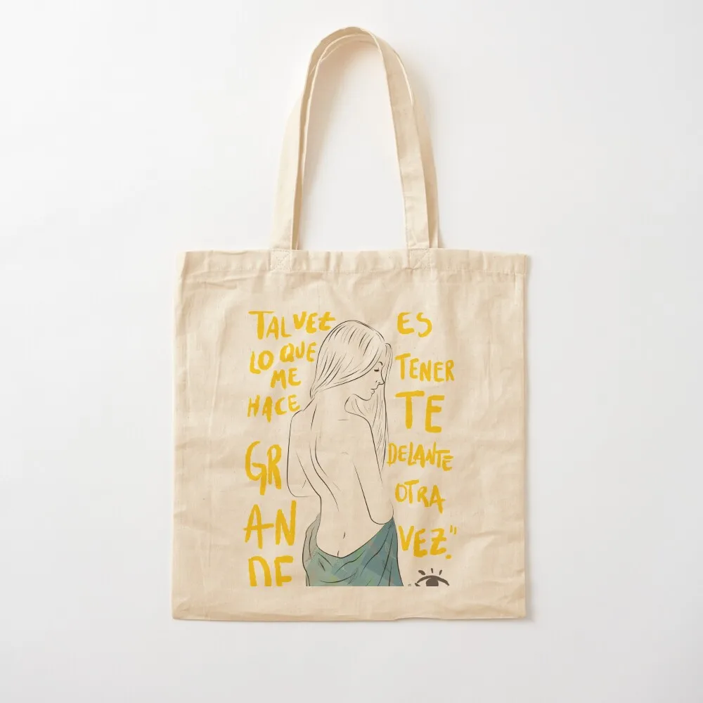 

Lo que te hace grande (Vetusta Morla) Tote Bag reusable shopping bags shopper bag women shoping bag Custom Canvas Tote