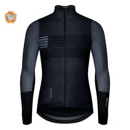 Imagen 1 del producto Chaqueta térmica de lana para Hombre, Jersey de Ciclismo de manga larga, Ropa de bicicleta, Maillot de invierno, España, novedad de 2022