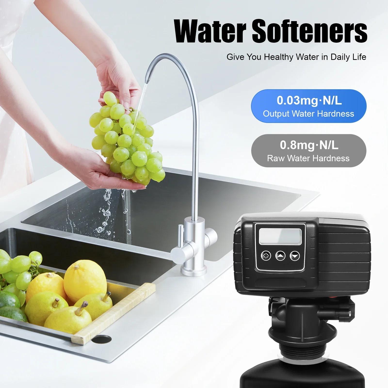 

Цифровой регулирующий клапан для умягчителей воды, 5600xst Time Type Water Softener для умягчения и очистки воды, 3 Вт, 110 В